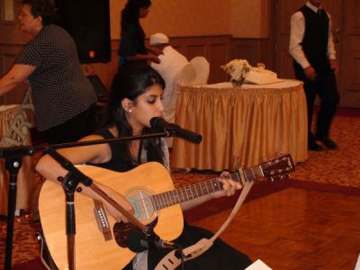 Yasna practicing her song