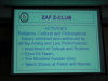 Z-Club activities spelled out by Aban